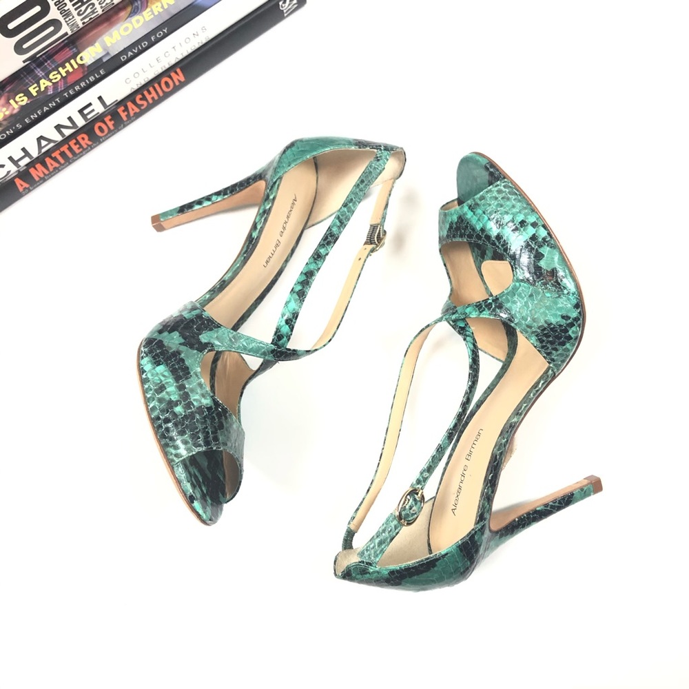 Alexandre Birman Heels Snakeskin Bucatta 9.5 - Picture 8 of 9